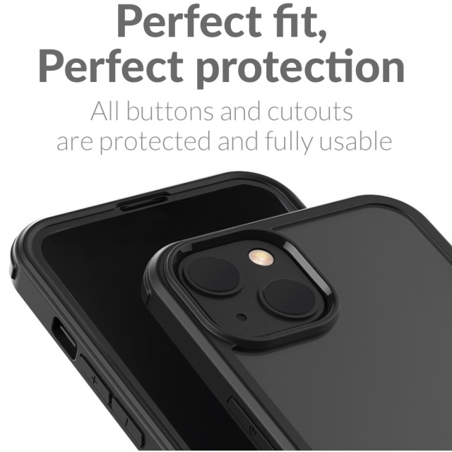 Mobilize Mobilize Tempered Glass 360 Case Apple iPhone 14 Pro - Zwart
