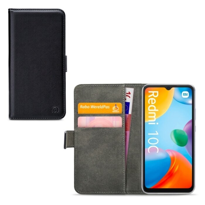 Mobilize Mobilize Classic Gelly Wallet Book Case - Xiaomi Redmi 10C - Zwart