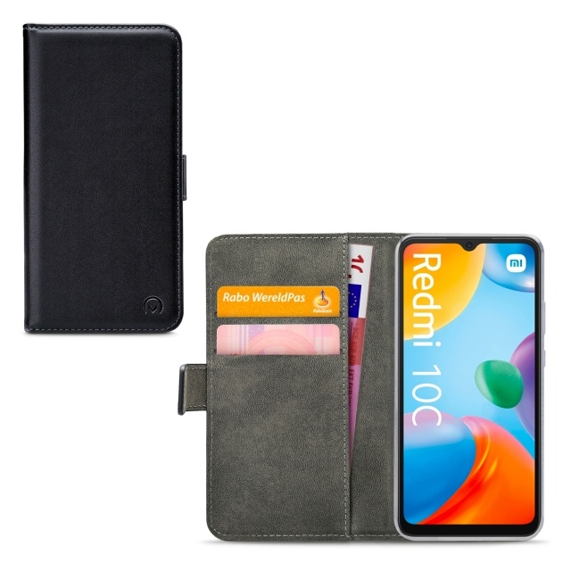 Mobilize Mobilize Classic Gelly Wallet Book Case - Xiaomi Redmi 10C - Zwart