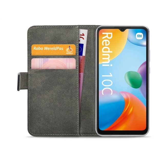 Mobilize Mobilize Classic Gelly Wallet Book Case - Xiaomi Redmi 10C - Zwart