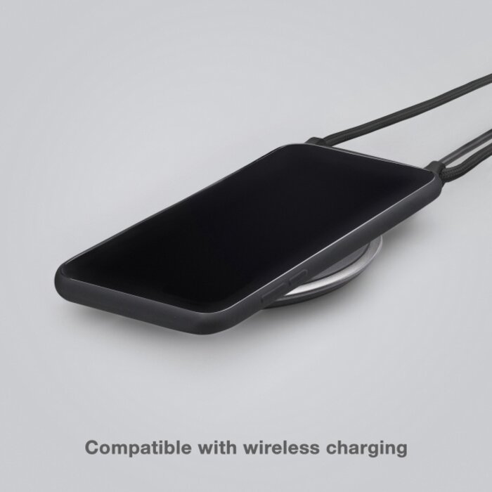 Mobilize Mobilize Lanyard Gelly Case voor Apple iPhone 13 Pro - Zwart