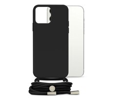Mobilize Mobilize Lanyard Gelly Case Apple iPhone 13 Pro Max Zwart