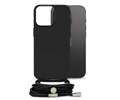 Mobilize Mobilize Lanyard Gelly Case voor Apple iPhone 14 Pro - Zwart