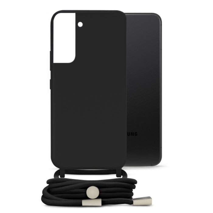 Mobilize Mobilize Lanyard Gelly Case voor Samsung Galaxy S22 5G - Zwart