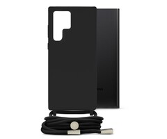 Mobilize Mobilize Lanyard Gelly Case voor Samsung Galaxy S22 Ultra 5G - Zwart