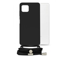 Mobilize Mobilize Lanyard Gelly Case voor Samsung Galaxy A22 5G - Zwart
