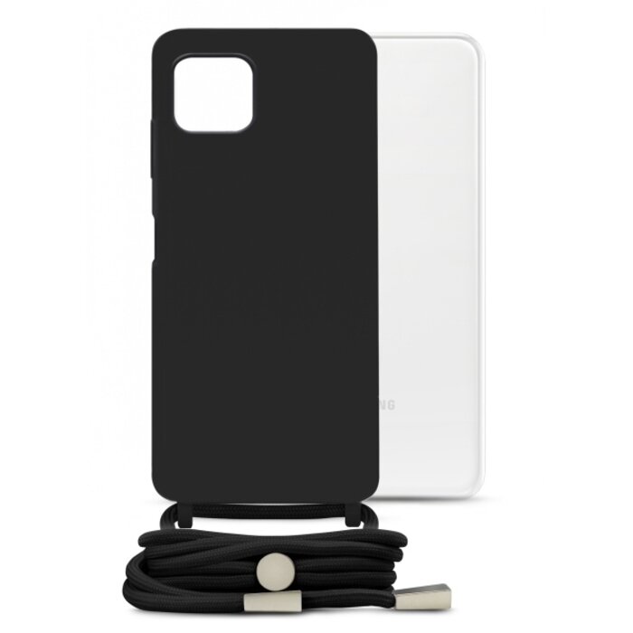 Mobilize Mobilize Lanyard Gelly Case voor Samsung Galaxy A22 5G - Zwart