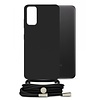 Mobilize Mobilize Lanyard Gelly Case voor Samsung Galaxy A32 4G - Zwart