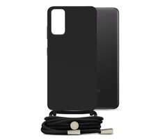 Mobilize Mobilize Lanyard Gelly Case voor Samsung Galaxy A32 4G - Zwart