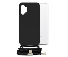 Mobilize Mobilize Lanyard Gelly Case voor Samsung Galaxy A32 5G - Zwart