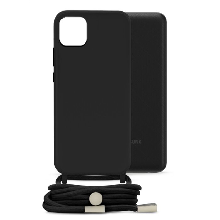 Mobilize Mobilize Lanyard Gelly Case Samsung Galaxy A03 - Zwart
