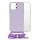 Mobilize Lanyard Gelly Case Apple iPhone 13 Pro Max Pastel Purple