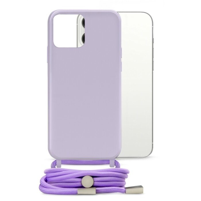 Mobilize Mobilize Lanyard Gelly Case Apple iPhone 13 Pro Max Pastel Purple