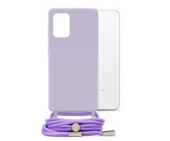Mobilize Mobilize Lanyard Gelly Case Samsung Galaxy A32 5G - Pastel Purple