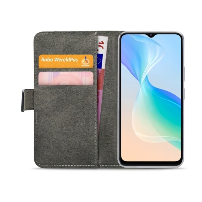 Mobilize Mobilize Classic Gelly Wallet Book Case vivo Y76 5G Zwart