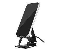 Mobilize Mobilize Foldable Aluminium Phone Holder - Zwart