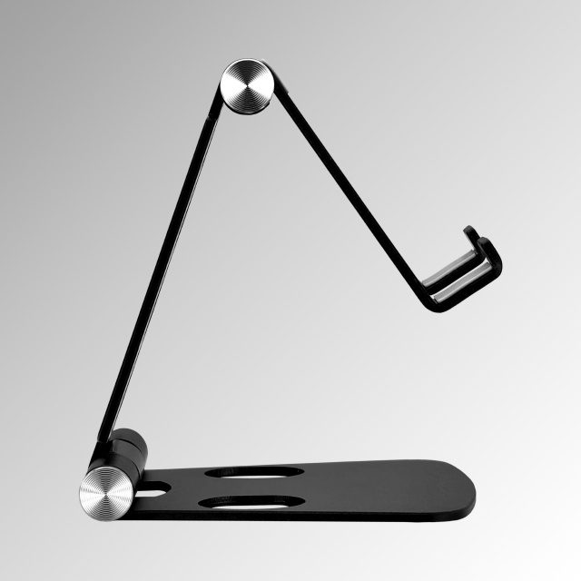 Mobilize Mobilize Foldable Aluminium Phone Holder - Zwart