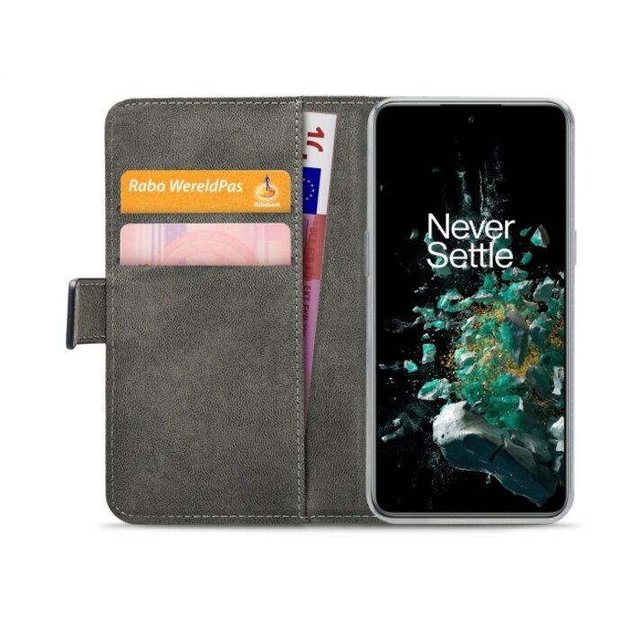 Mobilize Mobilize Classic Gelly Wallet Book Case voor OnePlus 10T 5G - Zwart