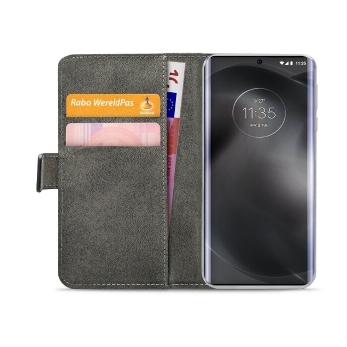 Mobilize Mobilize Classic Gelly Wallet Book Case Motorola Edge 30 Ultra Zwart