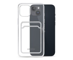 Mobilize Mobilize Gelly Card Case Apple iPhone 14 Plus - Transparant met Pashouder