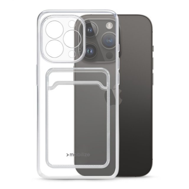 Mobilize Mobilize Gelly Card Case Apple iPhone 14 Pro Clear