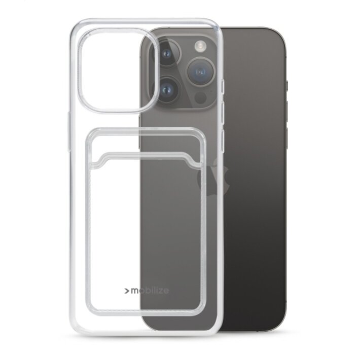 Mobilize Mobilize Gelly Card Case Apple iPhone 14 Pro Max - Transparant