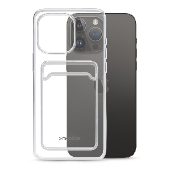 Mobilize Mobilize Gelly Card Case Apple iPhone 14 Pro Max - Transparant