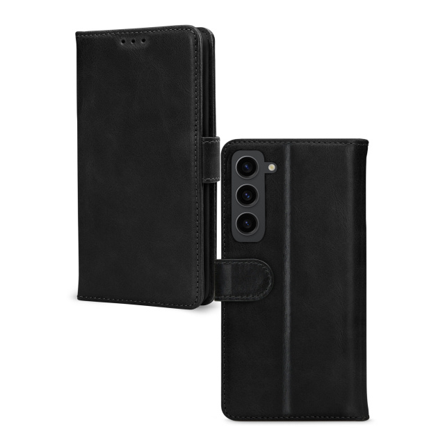 Mobilize Mobilize Leather Wallet Case Samsung Galaxy S23 5G - Zwart