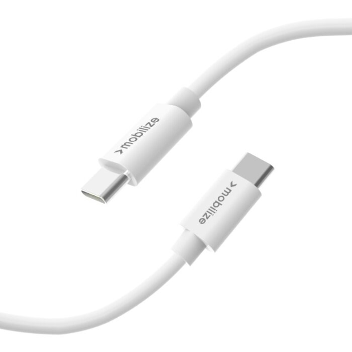 Mobilize Mobilize USB-C naar USB-C Kabel - 100W - 1 meter - Wit