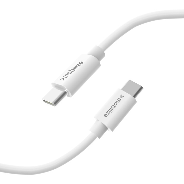 Mobilize Mobilize USB-C naar USB-C Kabel - 100W - 1 Meter - Wit, foto 2 van 4