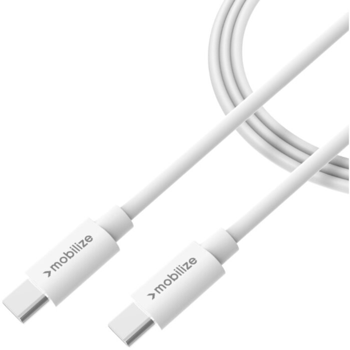 Mobilize Mobilize USB-C naar USB-C Kabel - 100W - 1 meter - Wit