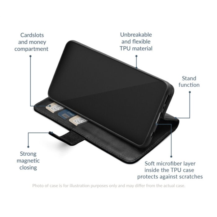 Mobilize Mobilize Premium Gelly Wallet Book Case iPhone 6/7/8/SE (2020/2022) - Zwart