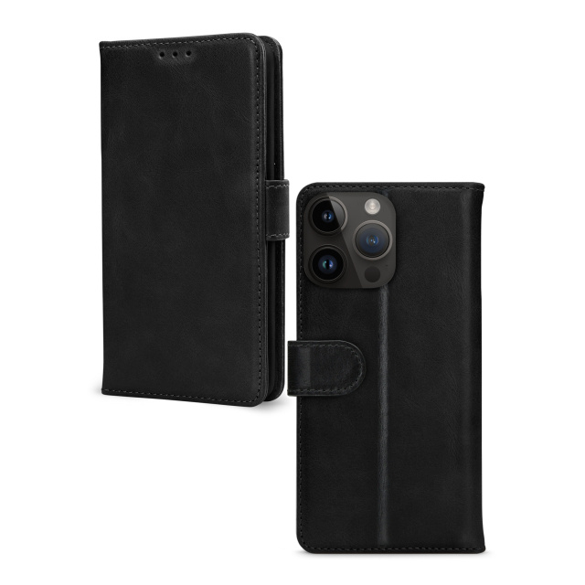 Mobilize Mobilize Premium Gelly Wallet Book Case - Apple iPhone 14 Pro - Zwart