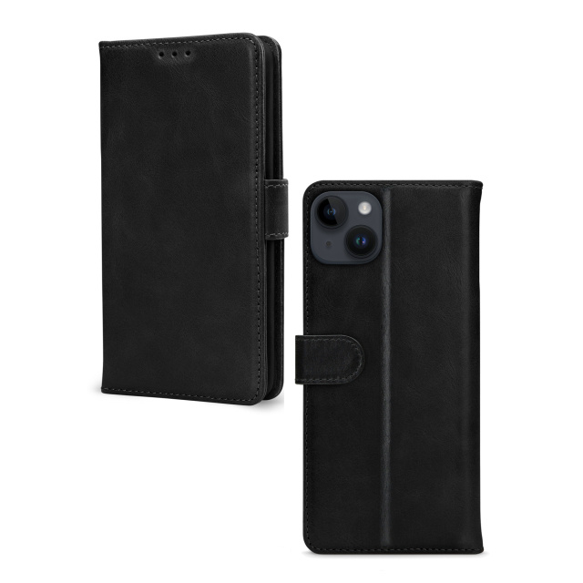 Mobilize Mobilize Premium Gelly Wallet Book Case Apple iPhone 14 Plus Zwart