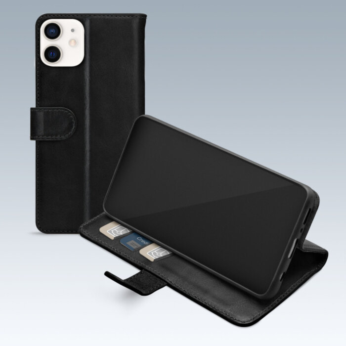 Mobilize Mobilize Premium Gelly Wallet Book Case iPhone 12 / 12 Pro - Zwart