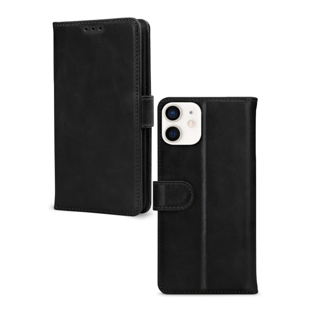 Mobilize Mobilize Premium Gelly Wallet Book Case iPhone 12 / 12 Pro - Zwart