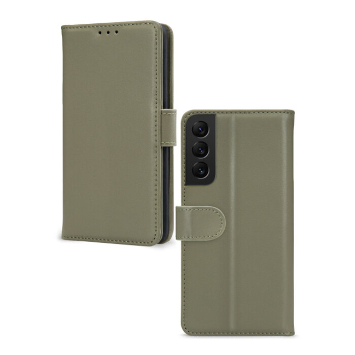 Mobilize Mobilize Premium Gelly Wallet Book Case Samsung Galaxy S22 5G - Groen