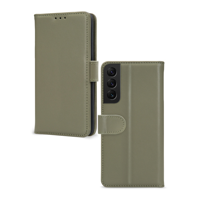Mobilize Mobilize Premium Gelly Wallet Book Case Samsung Galaxy S22 5G - Groen