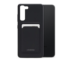 Mobilize Mobilize Rubber Gelly Card Case Samsung Galaxy S23 5G - Mat Zwart