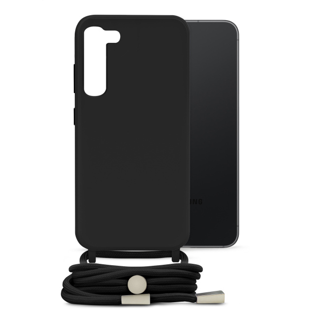 Mobilize Mobilize Lanyard Gelly Case voor Samsung Galaxy S23+ 5G - Zwart