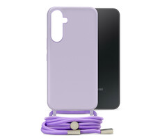 Mobilize Mobilize Lanyard Gelly Case Samsung Galaxy A34 5G - Pastel Purple