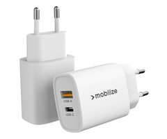 Mobilize Mobilize 25W USB-C + USB Thuislader met PD & PPS - Wit