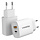 Mobilize 25W USB-C + USB Thuislader met PD & PPS - Wit