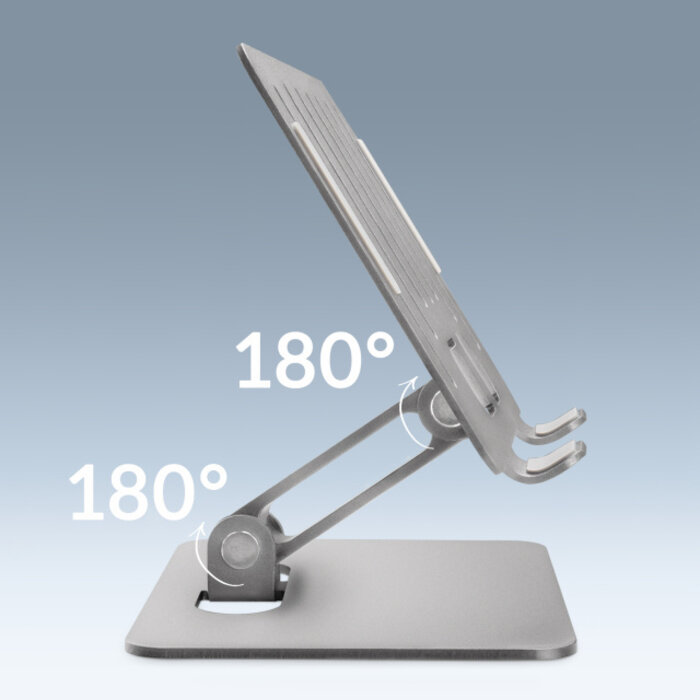 Mobilize Mobilize Foldable Aluminium Tablet Stand - Zilver