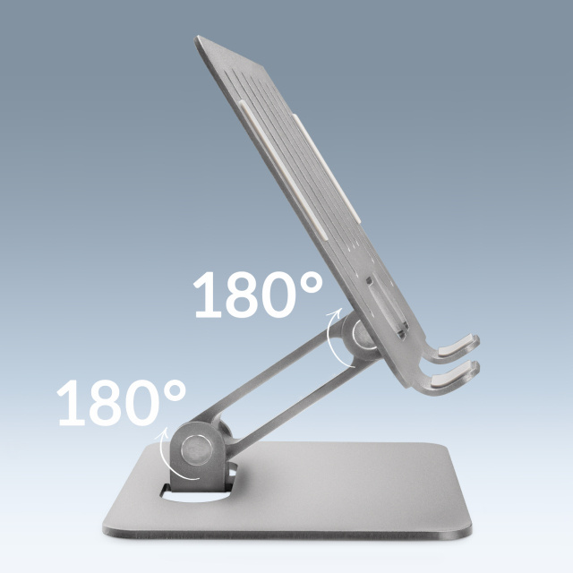 Mobilize Mobilize Foldable Aluminium Tablet Stand - Zilver