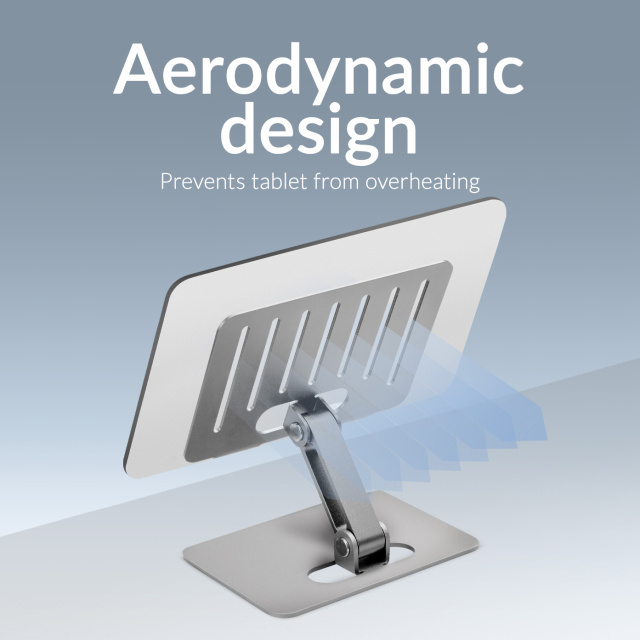 Mobilize Mobilize Foldable Aluminium Tablet Stand - Zilver