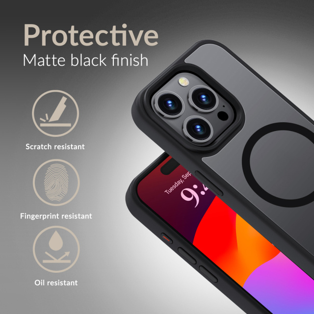 Mobilize Mobilize MagSafe Compatible Hybrid Pro Case Apple iPhone 12 / 12 Pro - Zwart