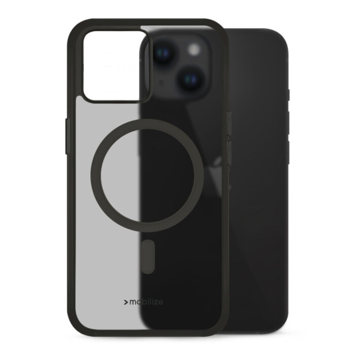 Mobilize Mobilize MagSafe Compatible Hybrid Pro Case voor iPhone 13 / 14 - Zwart