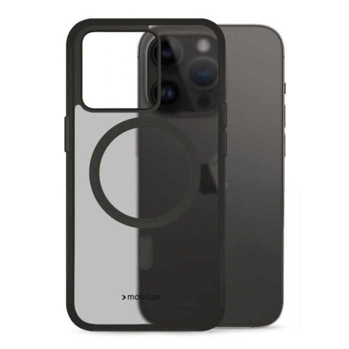 Mobilize Mobilize MagSafe Compatible Hybrid Pro Case voor Apple iPhone 14 Pro - Zwart