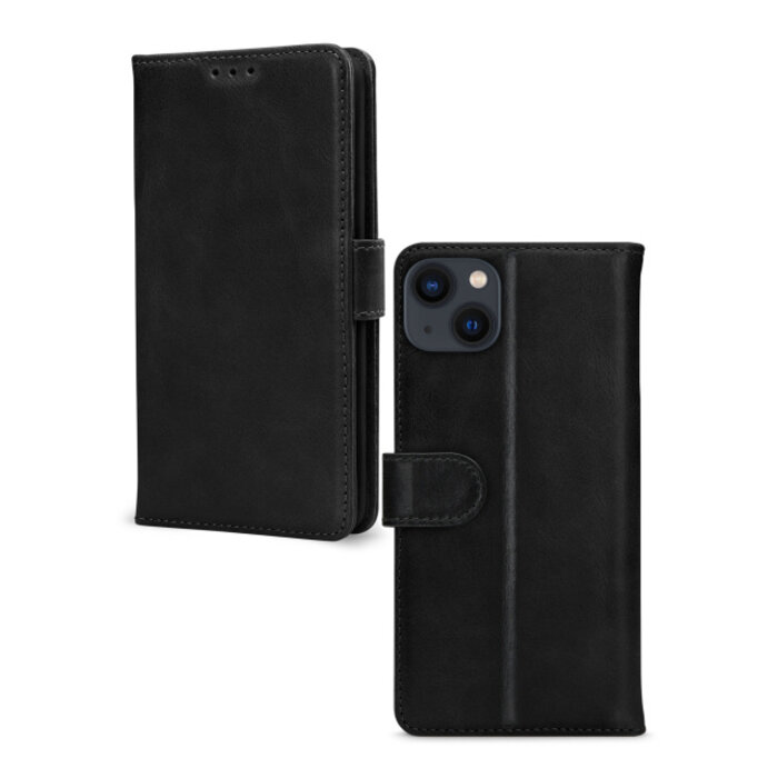 Mobilize Mobilize Leather Wallet Case Apple iPhone 13 Mini - Zwart